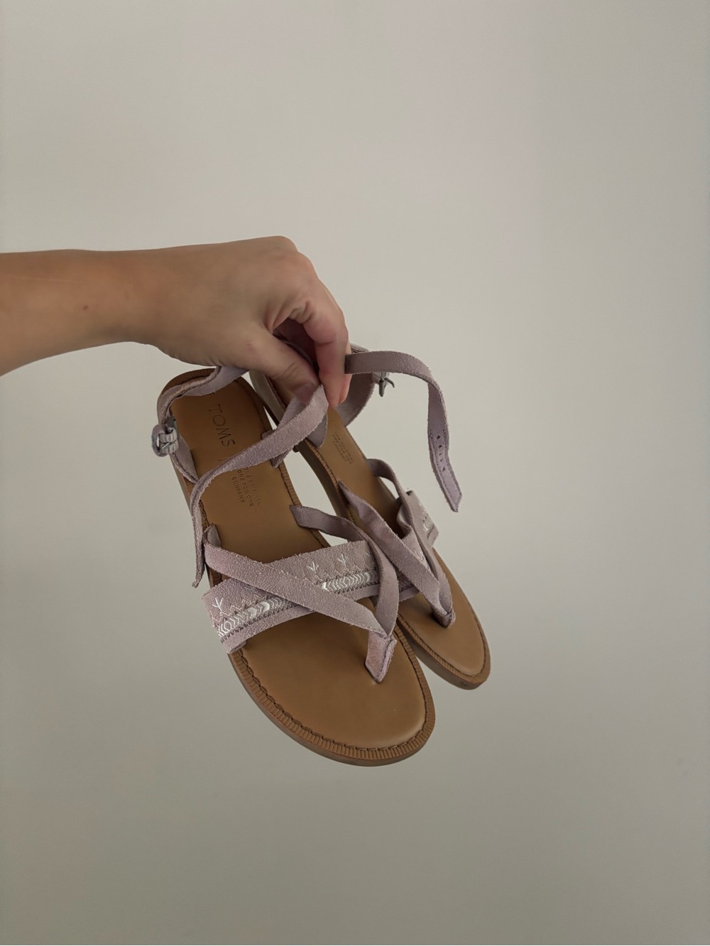 Women's Lilac Strappy Sandals - Tom’s
